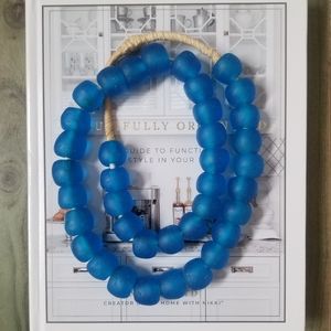 Dark Sapphire Recycled Glass Beads